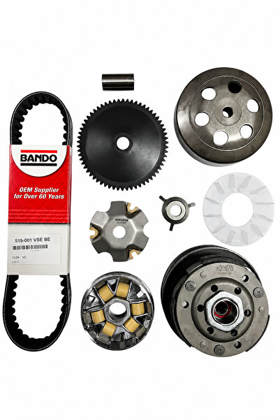 Michelin Scooter 50 cc - 80 cc Ön Varyatör + Arka Debriyaj + BANDO Kayış Set ...