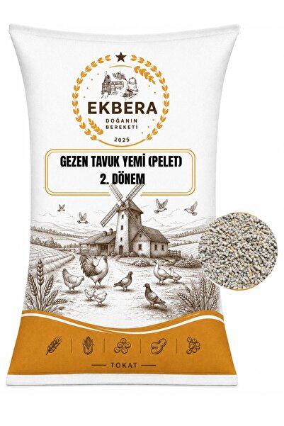 EKBERA Gezen Tavuk Yumurta Yemi (Pelet) - 2. Dönem - Tüm Kanatlılar İçin Uygu...