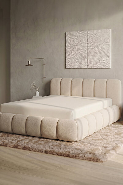 TEOHOMELİNENS Single Jersey Double Elasticated Sheet Premium Quality, 160-180...