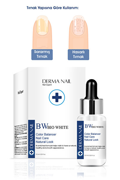 DermaNail Nail Expert BW – Bio White | Sararmış Lekeli Tırnak Serum 10 ml
