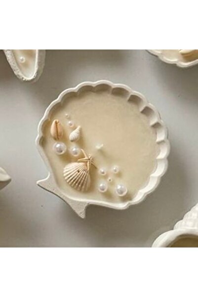 morlalem m 10.5cm Oyster Mussel Plate Candle Holder Silicone Mold K-1582, Sce...