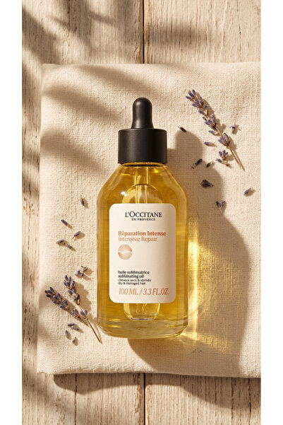 L'Occitane Onarıcı ve Güçlendirici Saç Bakım Yağı, 5 Esansiyel Yağ İçeren,Mel...