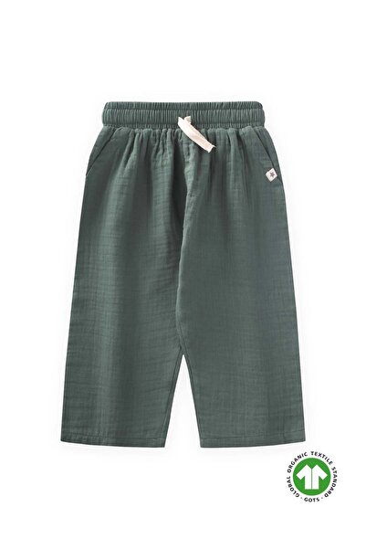 Cigit Pantaloni de muselina 1-7 ani verde kaki