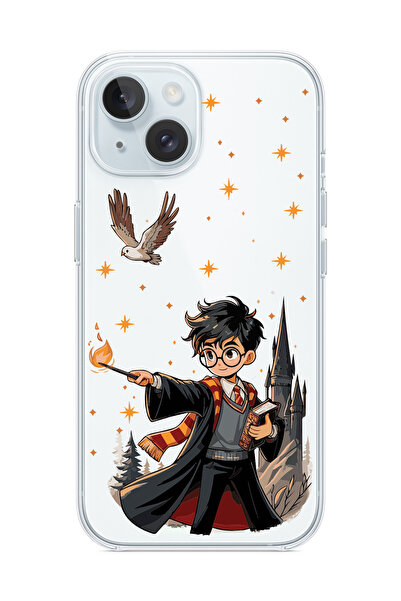 3GEN CASE İphone 15 Uyumlu Desenli Şeffaf Silikon Kılıf