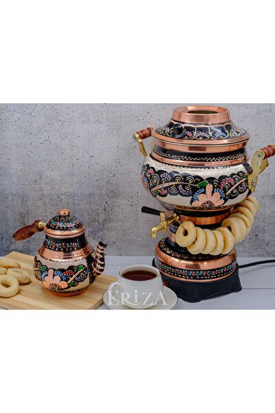 Generic Brand 5.2 Liter 220V Electric Processed Copper Samovar
