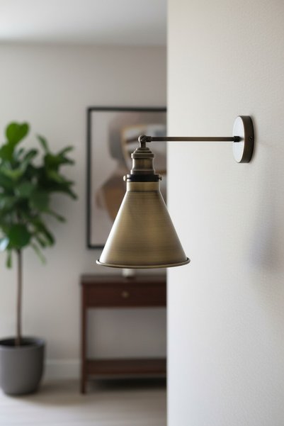 Bamyum Cole Antique Articulated Decorative Wall Sconce Lamp Rustic Vintage Indoor Hallway Hotel Decor
