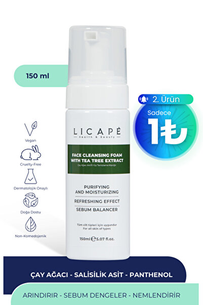 Licape Tea Tree Active Facial Cleansing Foam 150ml