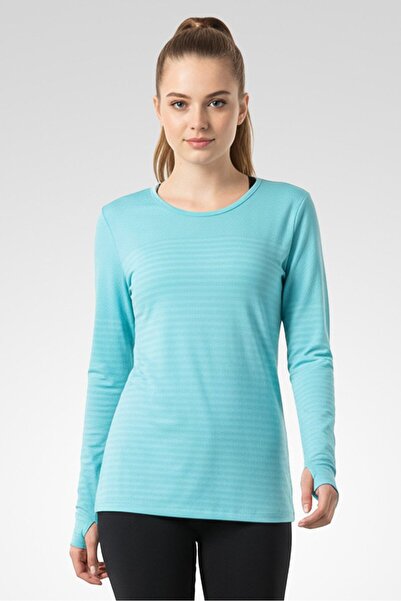 Nike Women Sportswear Fit Long Sleeve Training Top, Turquoise