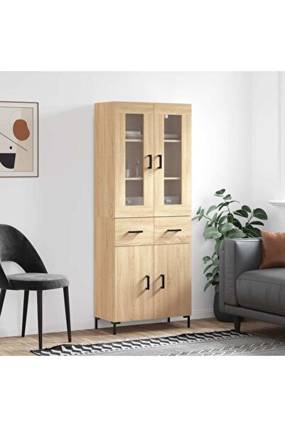 Concept Dulap înalt, stejar sonoma, 69,5x34x180 cm, lemn compozit