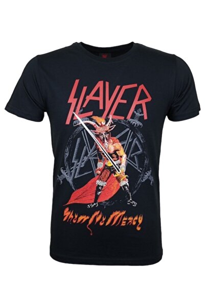 StüdyoÜmitTişört Slayer Show No Mercy - Tricou din bumbac pieptănat cu imprim...
