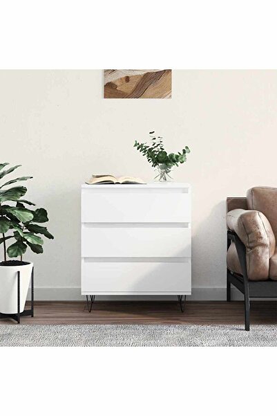 Concept Servantă, alb, 60x35x70 cm, lemn prelucrat