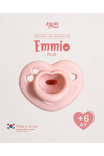 Tgm Baby Ultra Premium Silicone Heart Pacifier Plus (Coral Pink)