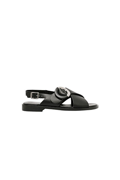 Frau Kadın / Kız Sandalet 85P6 LONDON-S Nero