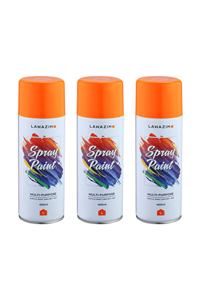 Lawazim Spray Paint Set 3 Piece - Multi-Surface 400ml Quick-Drying Paint for ...