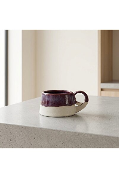 ikifstudio El Yapımı Stoneware Kupa / İz