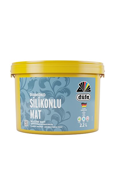 Düfa Diamond Silikonlu Mat Iç Cephe Duvar Boyası Beyaz 2.2 L