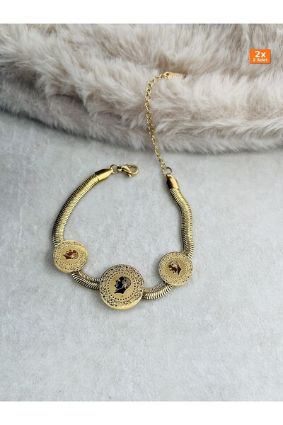 Bozhi Steel Bracelet Bl Gold Daily Elegance Stylish Gift