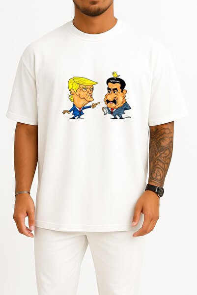 Bahriyeli Collection Oversized American President Trump and Venezuela Maduro ...