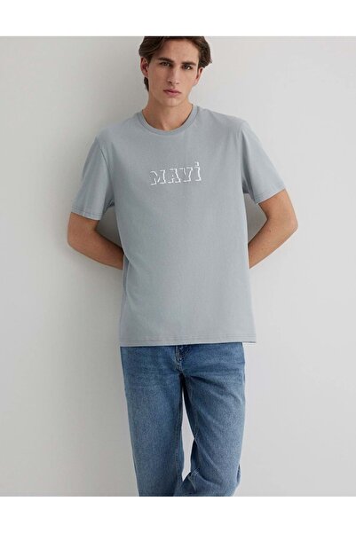 Mavi M0612686 Printed T-Shirt Men's T-Shirt Gray