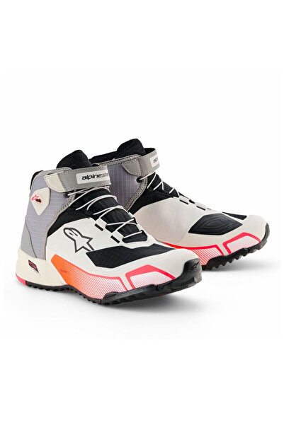 Alpinestars CR-X DS Korumalı Kadın Motosiklet Botu Beyaz Siyah Kırmızı