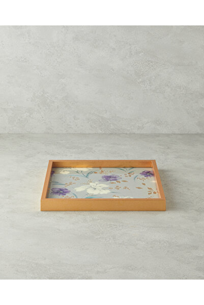 English Home Almina Dekoratif Tepsi 33x33 cm Krem