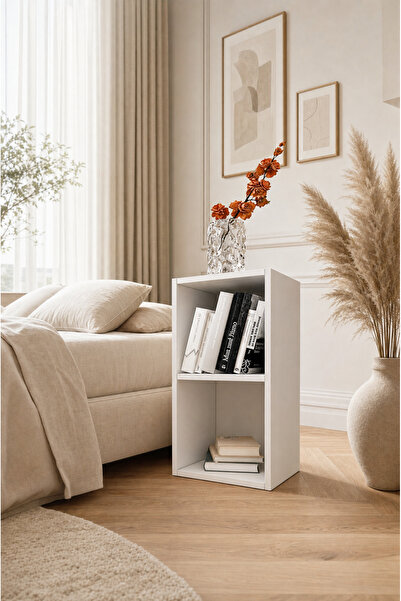 Nettrends Rafli Komodin Beyaz 35 Cm Kmd-1014