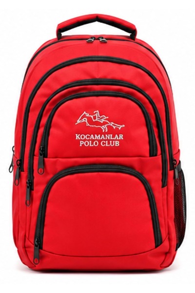 KOCAMANLAR 2122-6 Sırt Ortapedikli Unisex Sırt ve Okul Çantası KIRMIZI