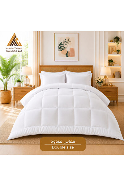 Arabian Threads Premium Comforter Duvet Insert, 350 GSM Down Alternative Fill...