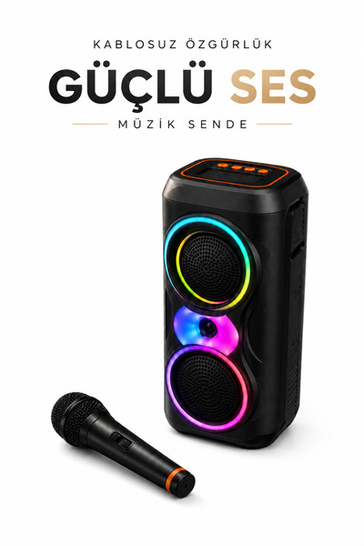 TEKNOKUTUM Bluetooth Karaoke Hoparlör Ses Bombası