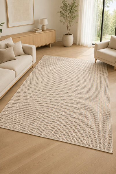 Pigment Halı Rug Collection RG06 Krem Bej Polipropilen Polyester Sisal Mutfak...