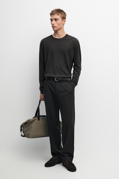 Massimo Dutti Cool wool karışımlı pensli pantolon