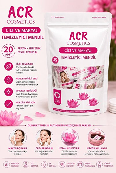 Acarlar Ticaret Cilt ,Yüz & Makyaj Temizleme Mendili Temizleyici Nemlendirici...