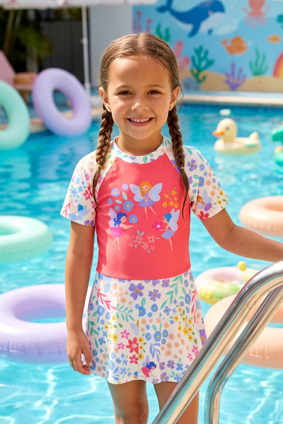 Naomi Short Sleeve Dress Swimsuit 5227