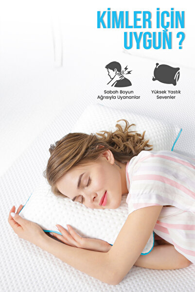 Viscofoam Shoulder Yan Yatanlar İçin Boyun ve Omuz Destekli Ortopedik Visco Yastık