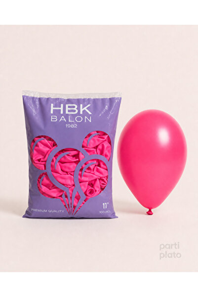 HBK Balon Pastel 11" Balon Hbk Şeker Pembe 100'lü