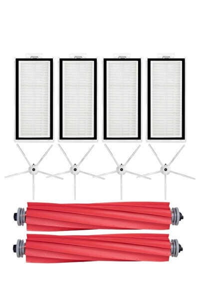 LİN GRUP Roborock Q7 Max + Plus - Compatible Hepa Filter and Main Roller Brus...