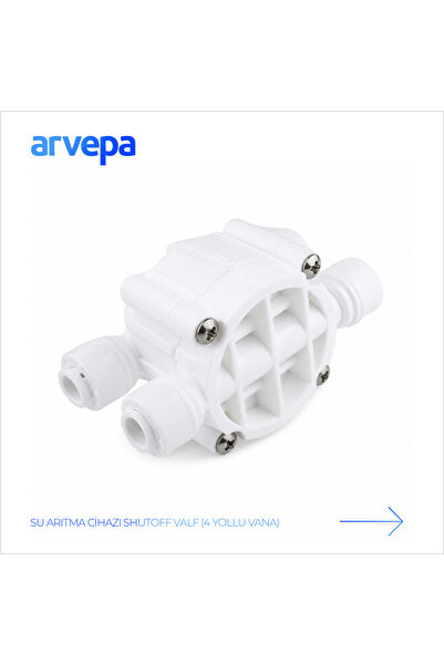 Arvepa Su Arıtma Cihazı Shutoff Valf (4 Yollu Vana) - Uzun Ömürlü
