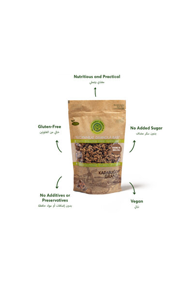 GLUTENSİZ FABRİKA Antep Fıstıklı ve Çikolatalı Yulaf & Karabuğday Granola 300 Gram