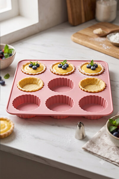 HIMYHOME Silicone 9-Piece Tartlet Mold