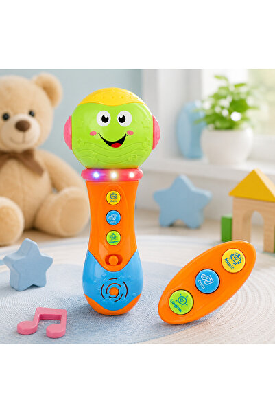 Salamandra Kids Microfon de jucarie cu cantece si proiectie imagini