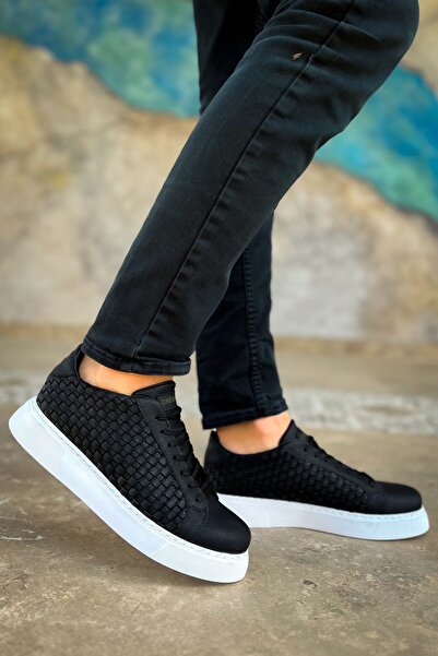 pabucmarketi Lace-Up Men's Casual Shoes Black