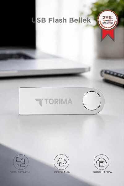 Torima ذاكرة فلاش USB سعة 128 جيجابايت معدنية USB 3.0 عالية السرعة
