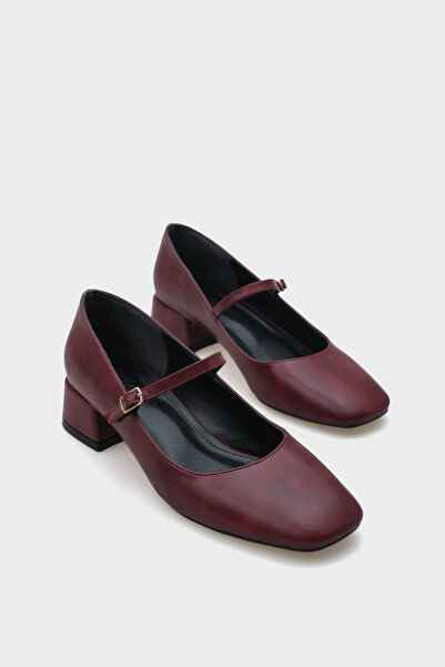 Capone Outfitters Orsa Flat Toe Banded Low Heel Mary Jane Women's Shoes