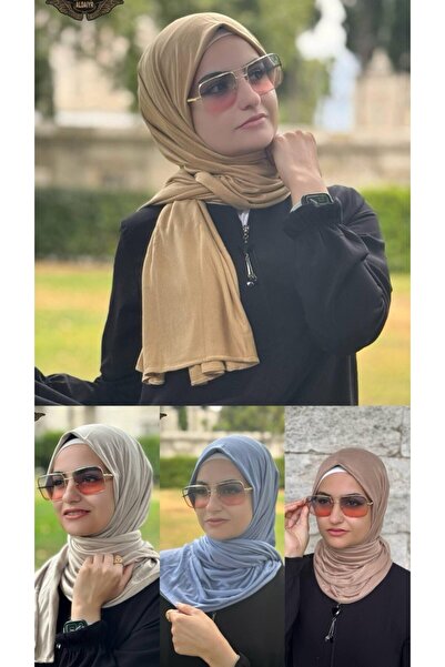 ALDAIYR 4 Pcs Combed Cotton Shawl Plain