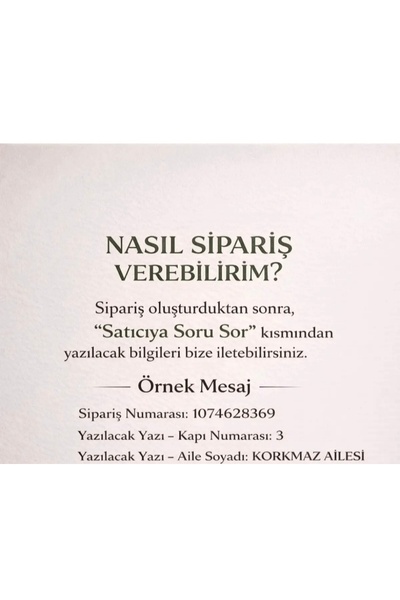metora SİYAH renk 3 kademe LED'li BESMELE Kapı İsimliği –4 MM MDF Kişiye Özel