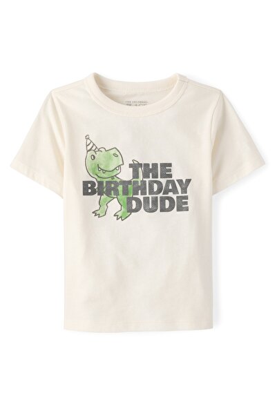 The Children's Place Baby And Toddler Boys Birthday Dude Graphic Tee