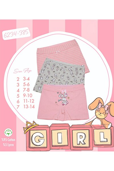 Cicito Boxeri din lycra colorati din bumbac pentru fete, pachet de 3 6234