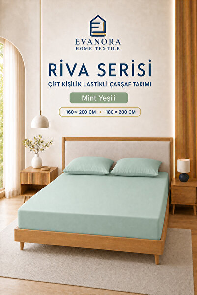 Evanora Home Riva Serisi Lastikli Çarşaf Takımı 100x200 / 160x200 / 180x200