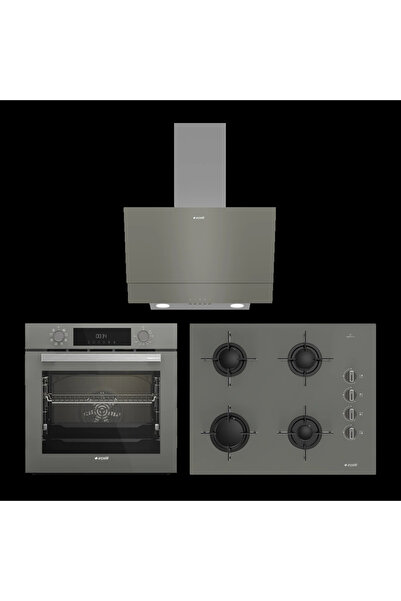 Arçelik Inox Çizgi Ankastre Set