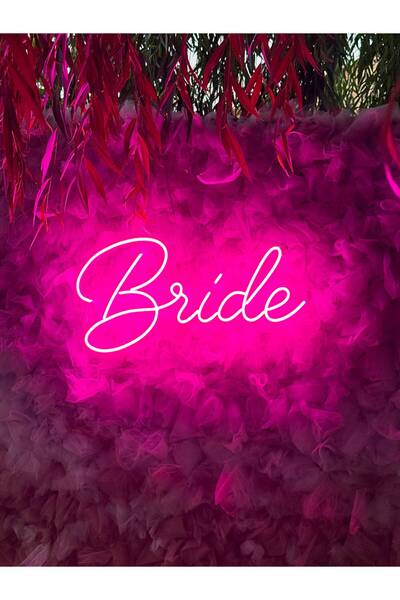 Prime Neon Bride Neon Led Tabela Bride Party Adaptör Dahil